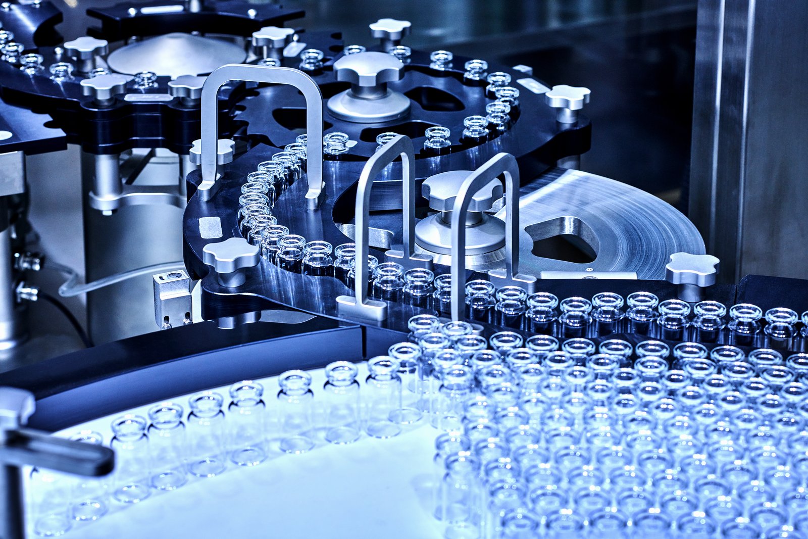 Línea de inspección de viales farmacéuticos